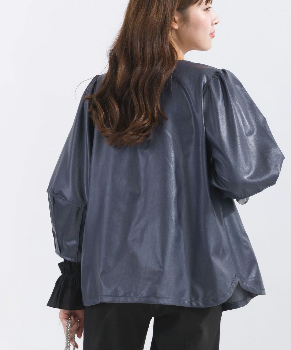 model：H165　着用サイズ：M　ブルー