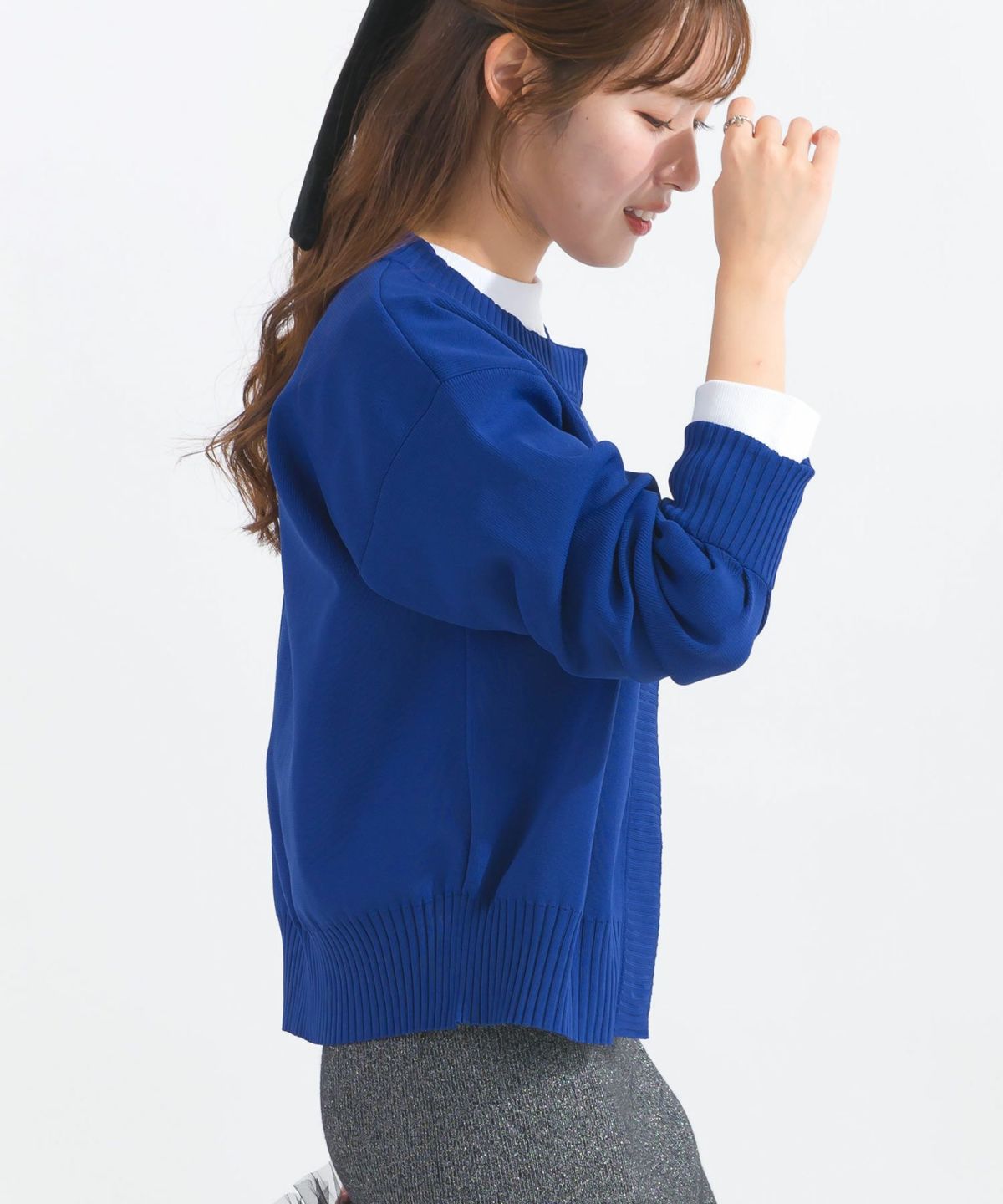 model：H165　着用サイズ：M　ブルー