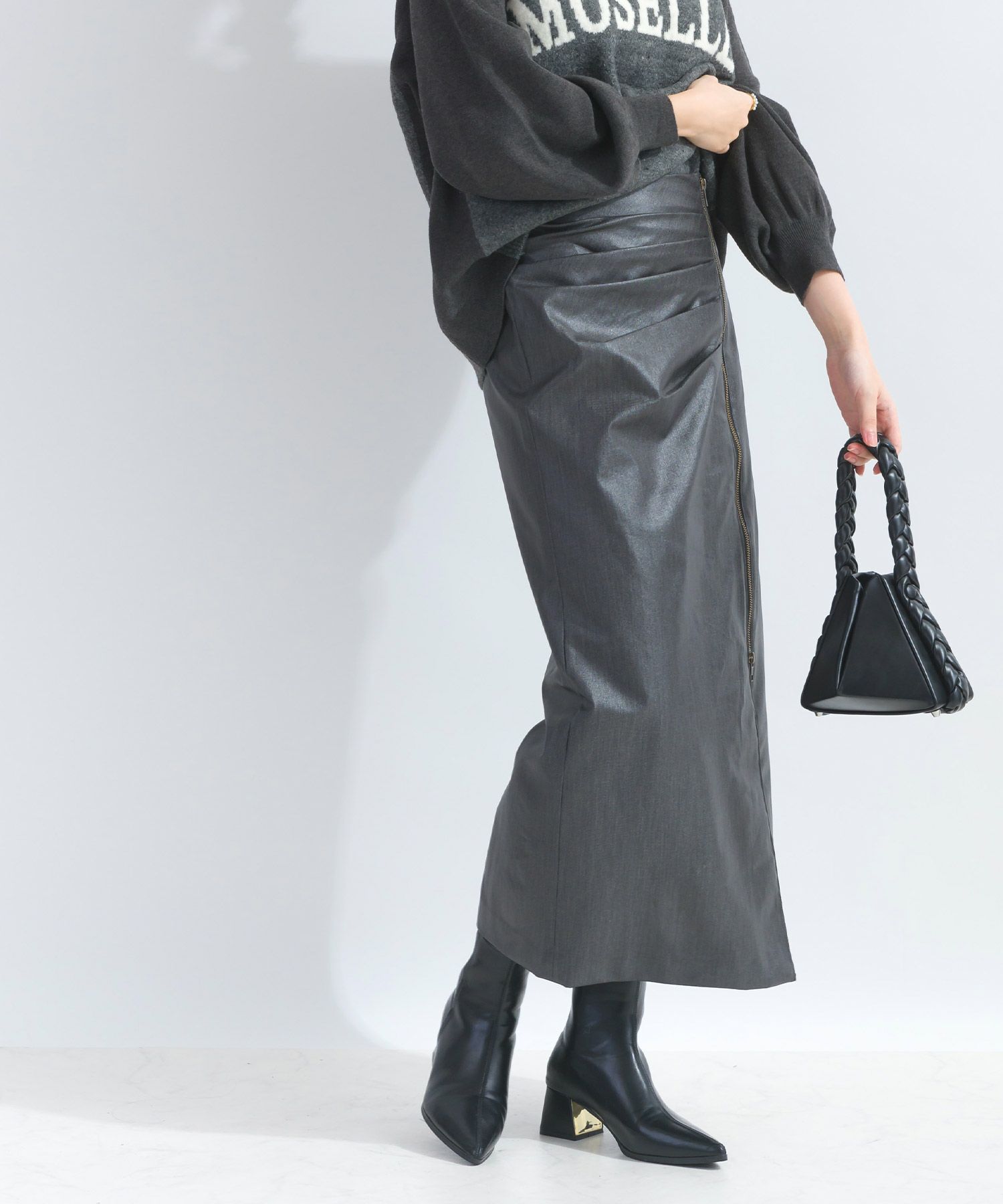 model：H165　着用サイズ：M　ブラック