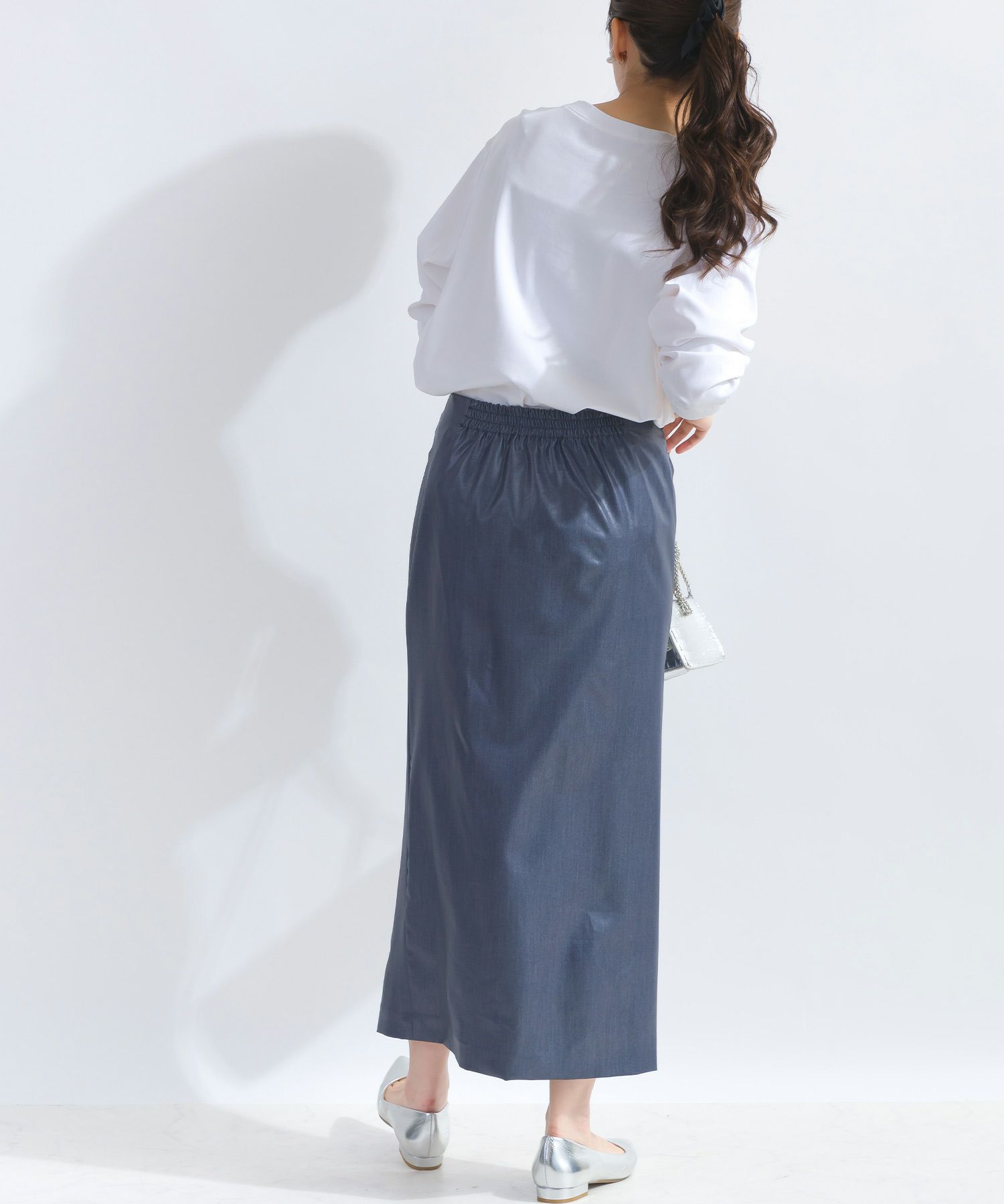 model：H165　着用サイズ：M　ブルー