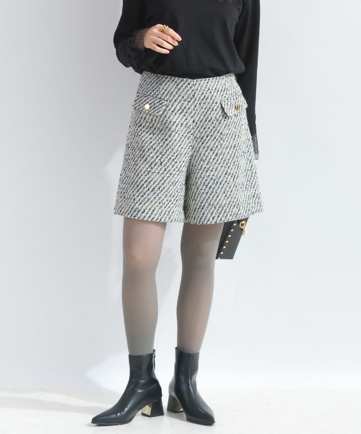 model：H165　着用サイズ：M　ブラック系その他