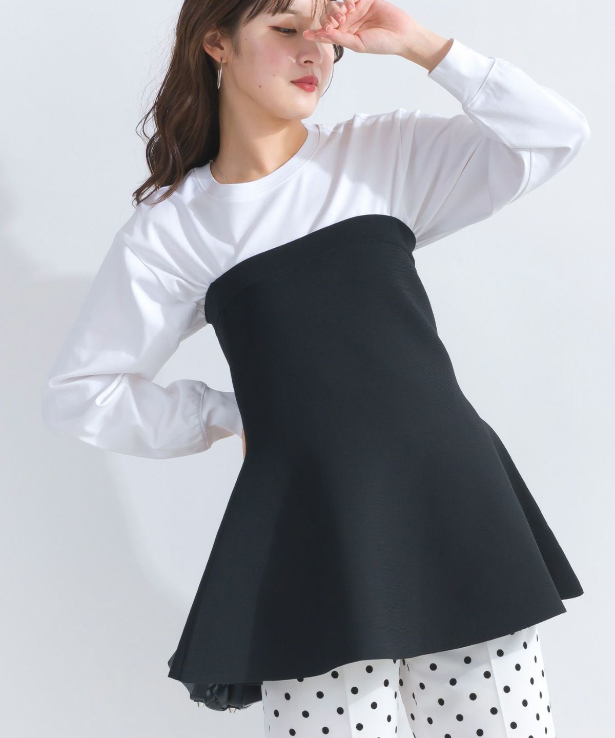 model：H165　着用サイズ：M　ブラック