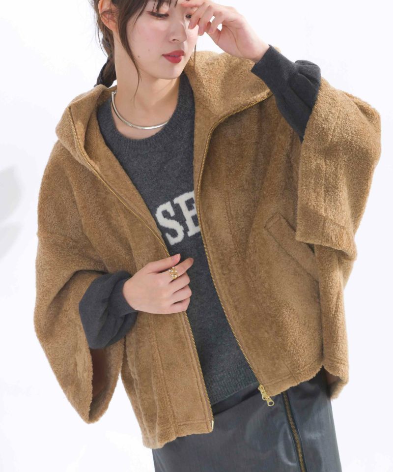 model：H165　着用サイズ：M　ブラウン