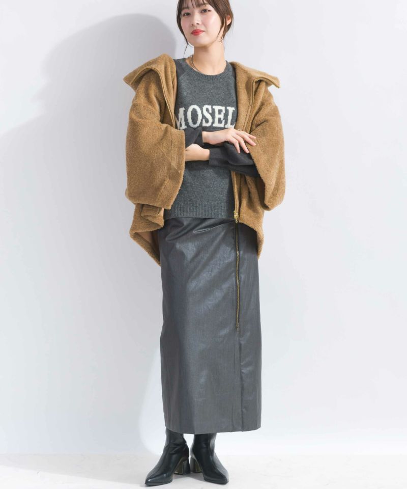 model：H165　着用サイズ：M　ブラウン