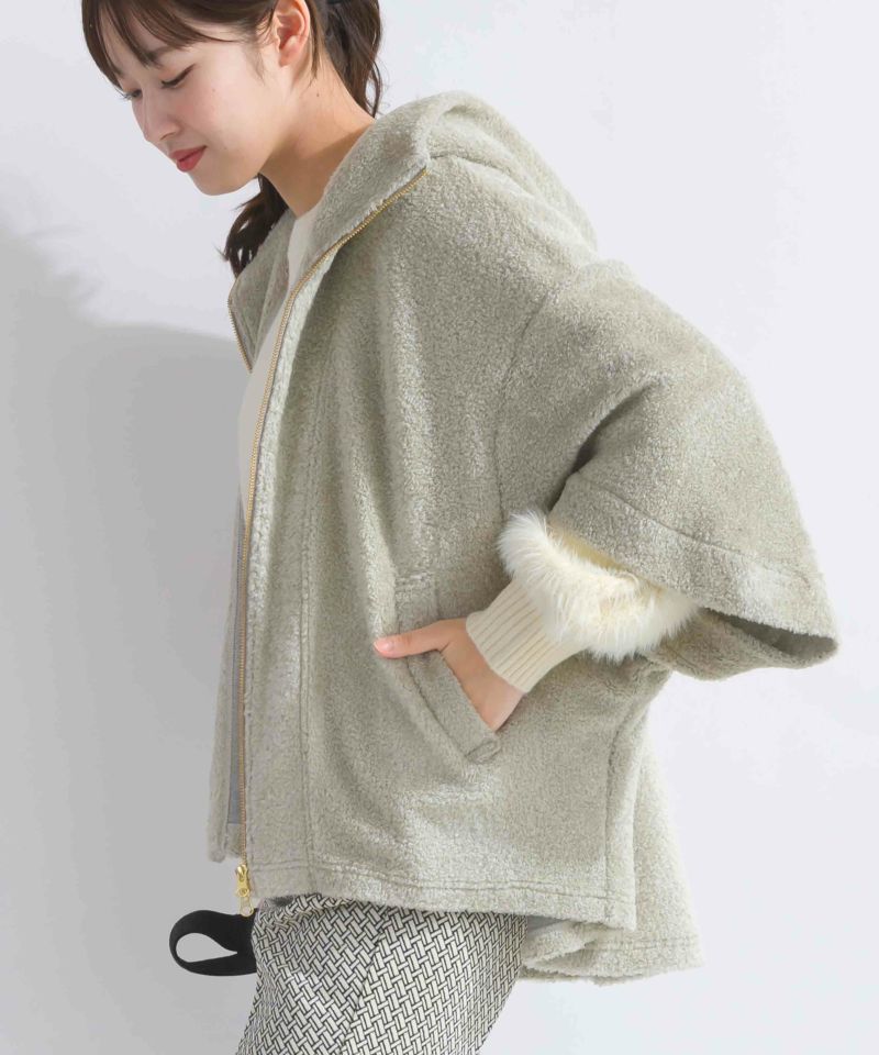 model：H165　着用サイズ：M　グレイッシュベージュ