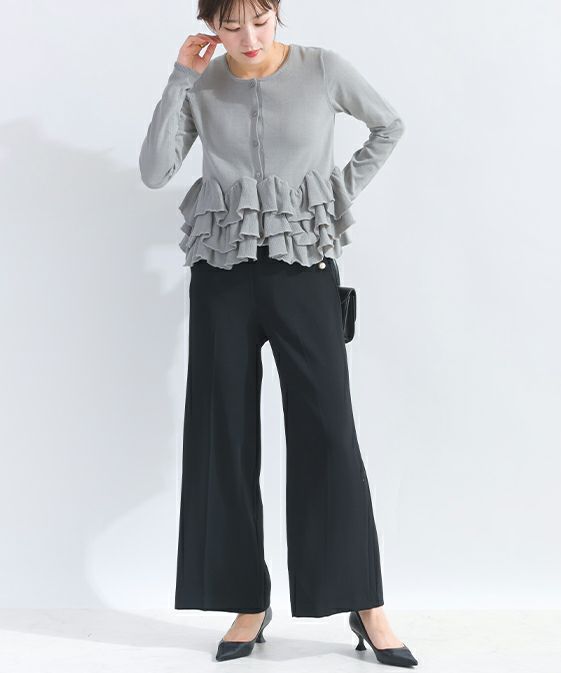 model：H165　着用サイズ：M　グレー