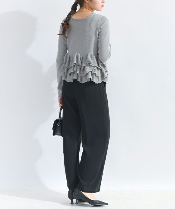 model：H165　着用サイズ：M　グレー