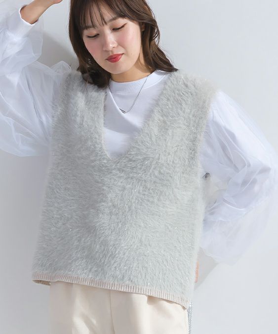 フェザーヤーンニットベスト | PICCIN (ピッチン) 公式通販