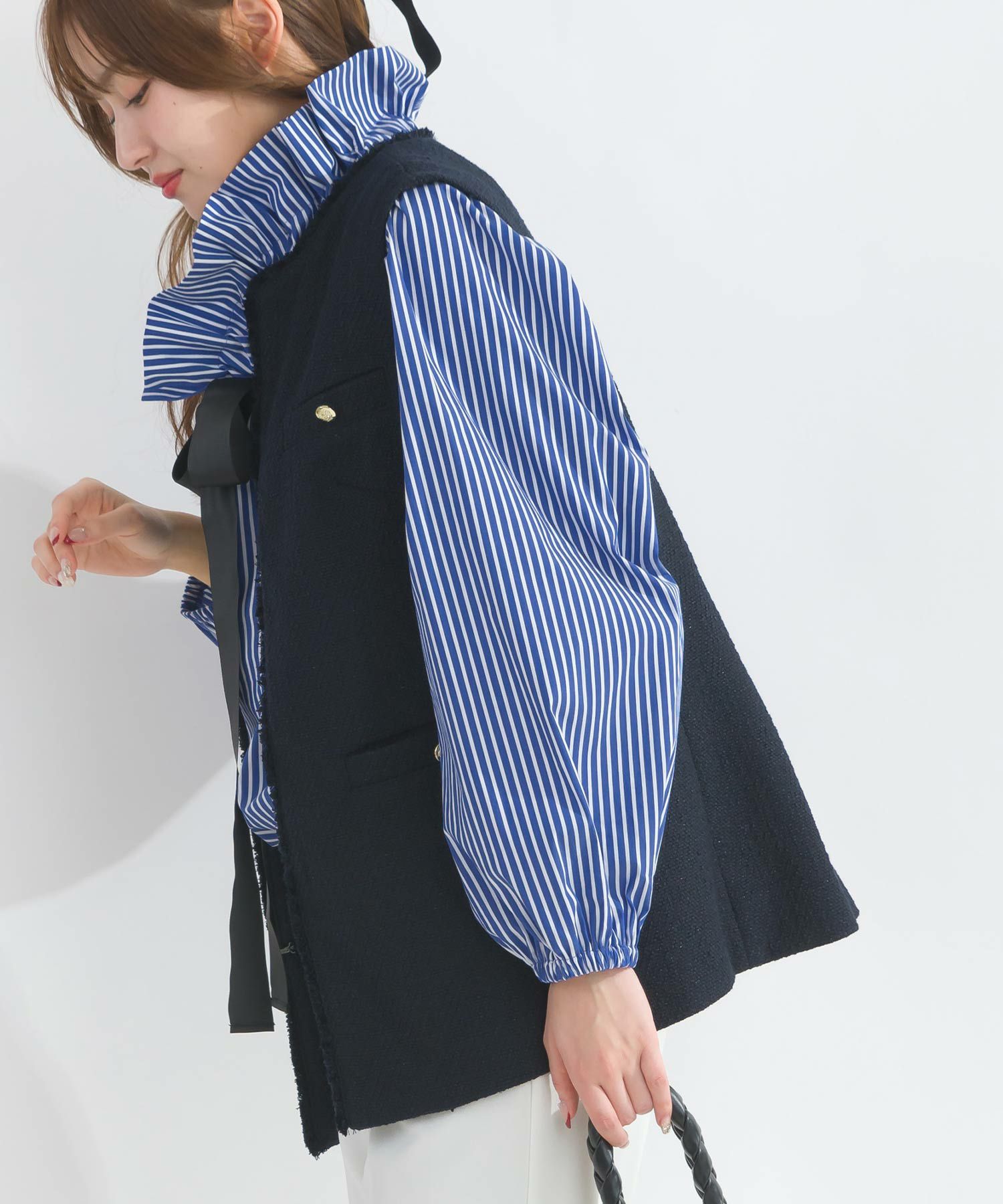 ☆専用☆★美品★IENA ツイードジレ ネイビー IENA 美品 2024 ＆NAVY ドビーツィードジレ ネイビー - メルカリ