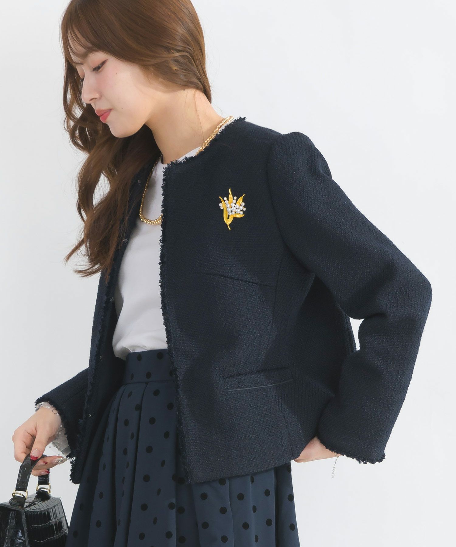 【Changping】KONNO 参式 ツイード ブレザー 2WAYツイードジャケット | ジャケット | NOELA OFFICIAL WEB STORE