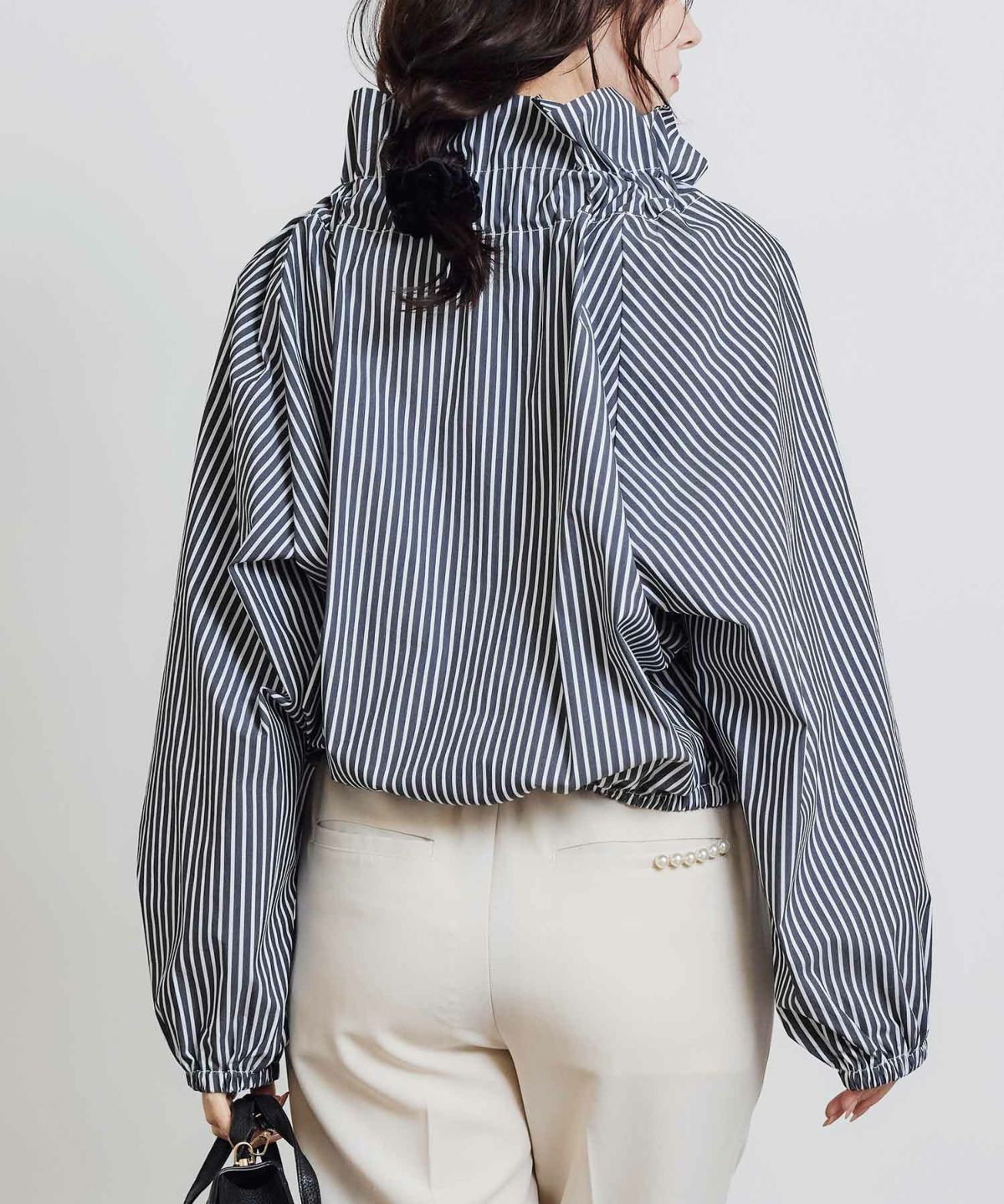 model：H155　着用サイズ：M　ブラック系その他