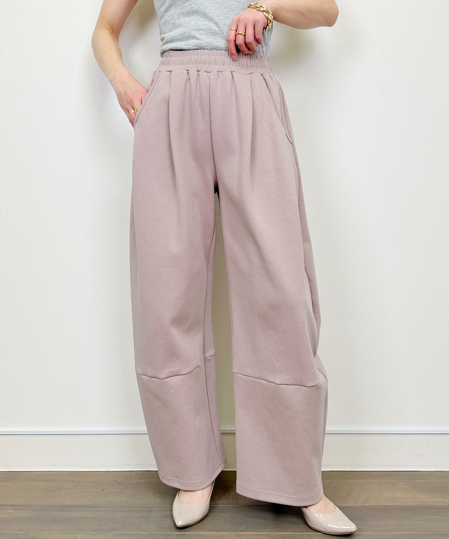 model：H164　着用サイズ：M　ピンク