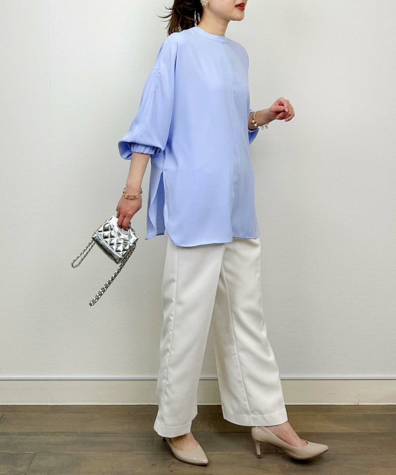 model：H164　着用サイズ：M　サックスブルー