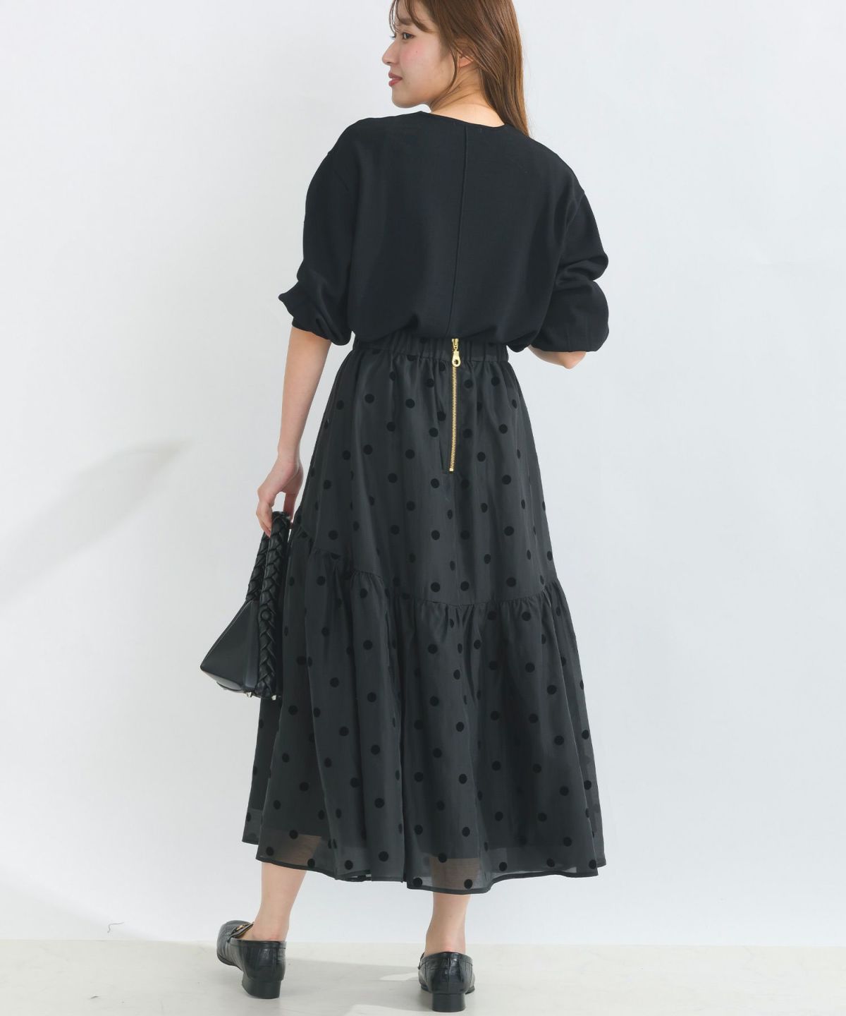 model：H165　着用サイズ：M　ブラック