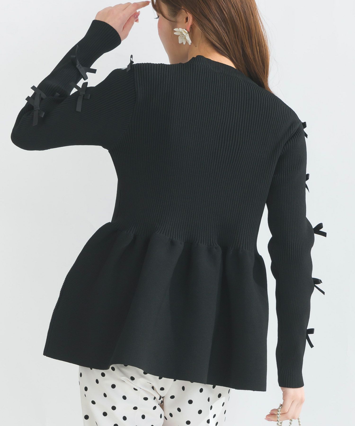 袖リボンペプラムニット | PICCIN (ピッチン) 公式通販