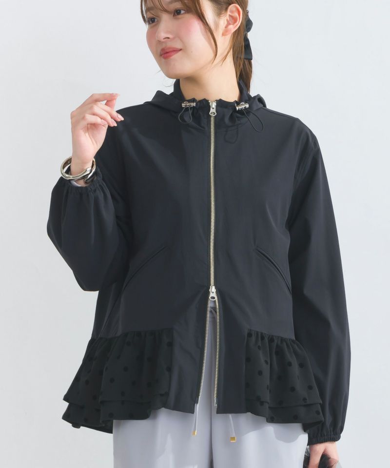 パーカー 裾ドットフリル テフロン加工パーカー レディース 裾ドットフリル テフロン加工パーカー | PICCIN (ピッチン) 公式通販