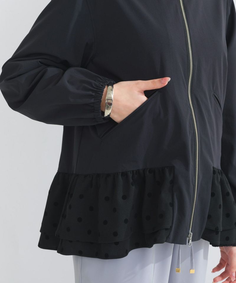 パーカー 裾ドットフリル テフロン加工パーカー レディース 裾ドットフリル テフロン加工パーカー | PICCIN (ピッチン) 公式通販