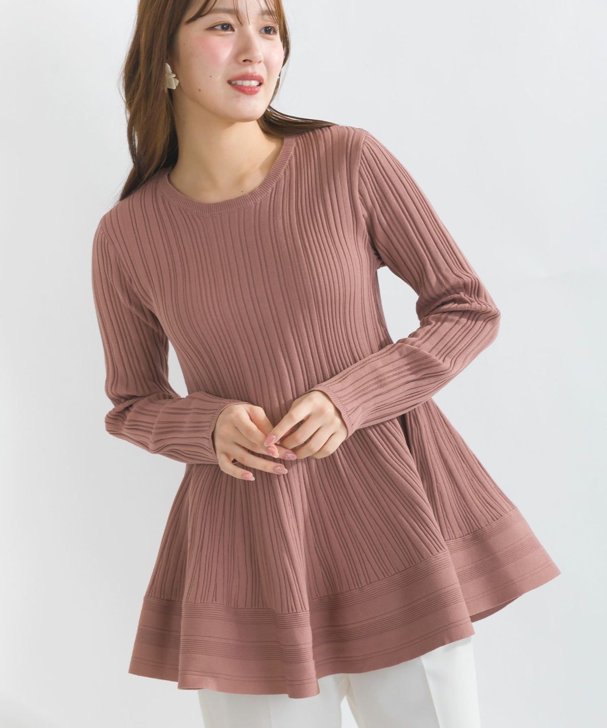 model：H165　着用サイズ：L　ピンク