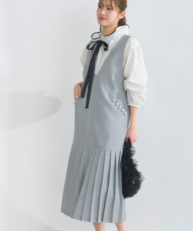 model：H165　着用サイズ：M　グレー