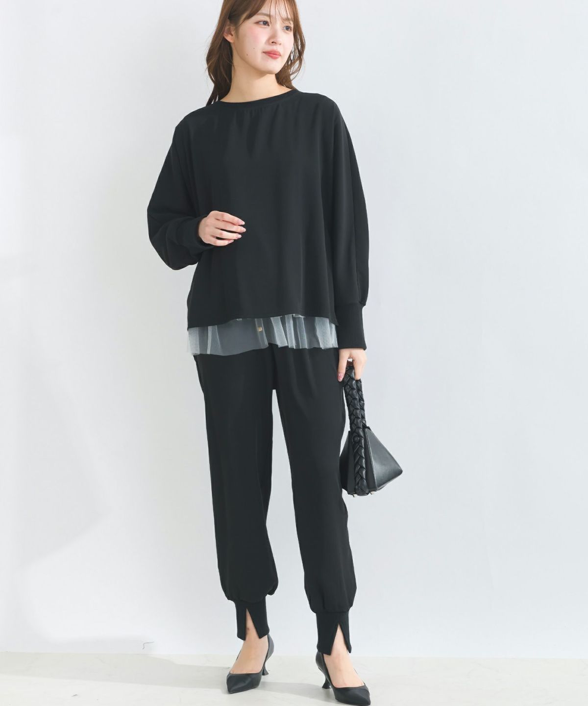 model：H165　着用サイズ：M　ブラック　セットアップで