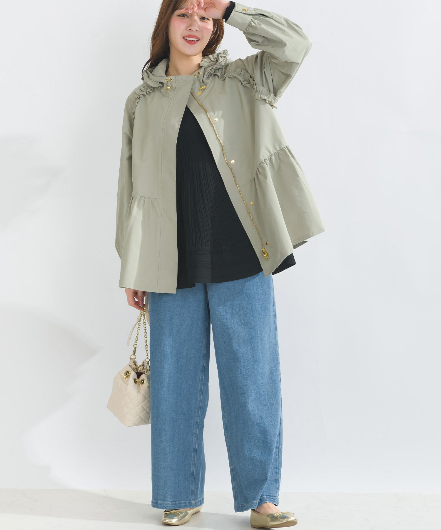 フリル付きフードマウンテンパーカー | PICCIN (ピッチン) 公式通販