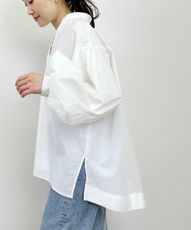 model：H164　着用サイズ：M　オフホワイト