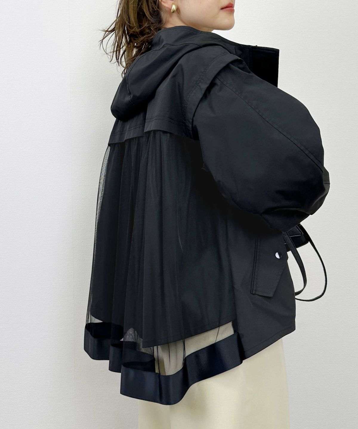 model：H164　着用サイズ：M　ブラック