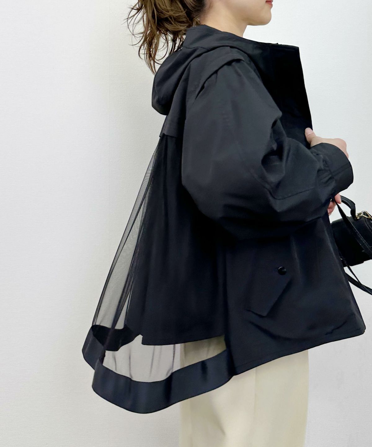 model：H164　着用サイズ：M　ブラック