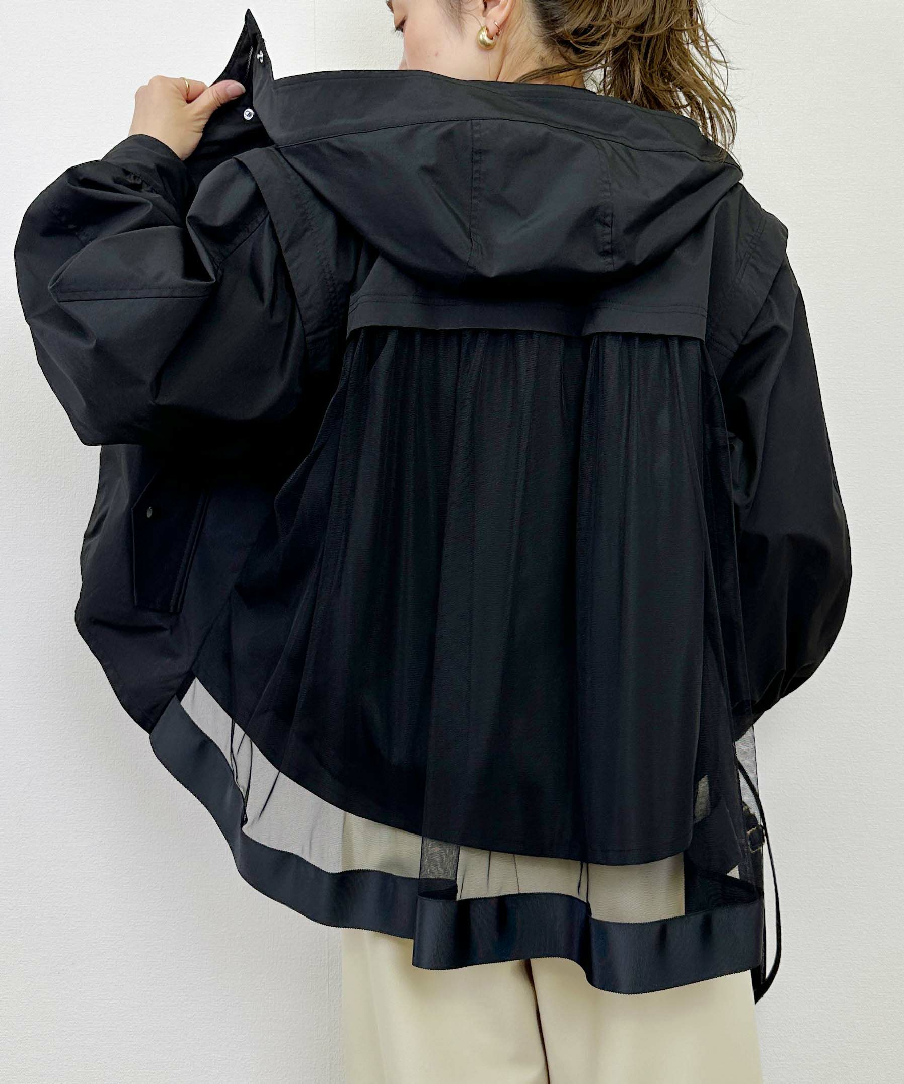 model：H164　着用サイズ：M　ブラック