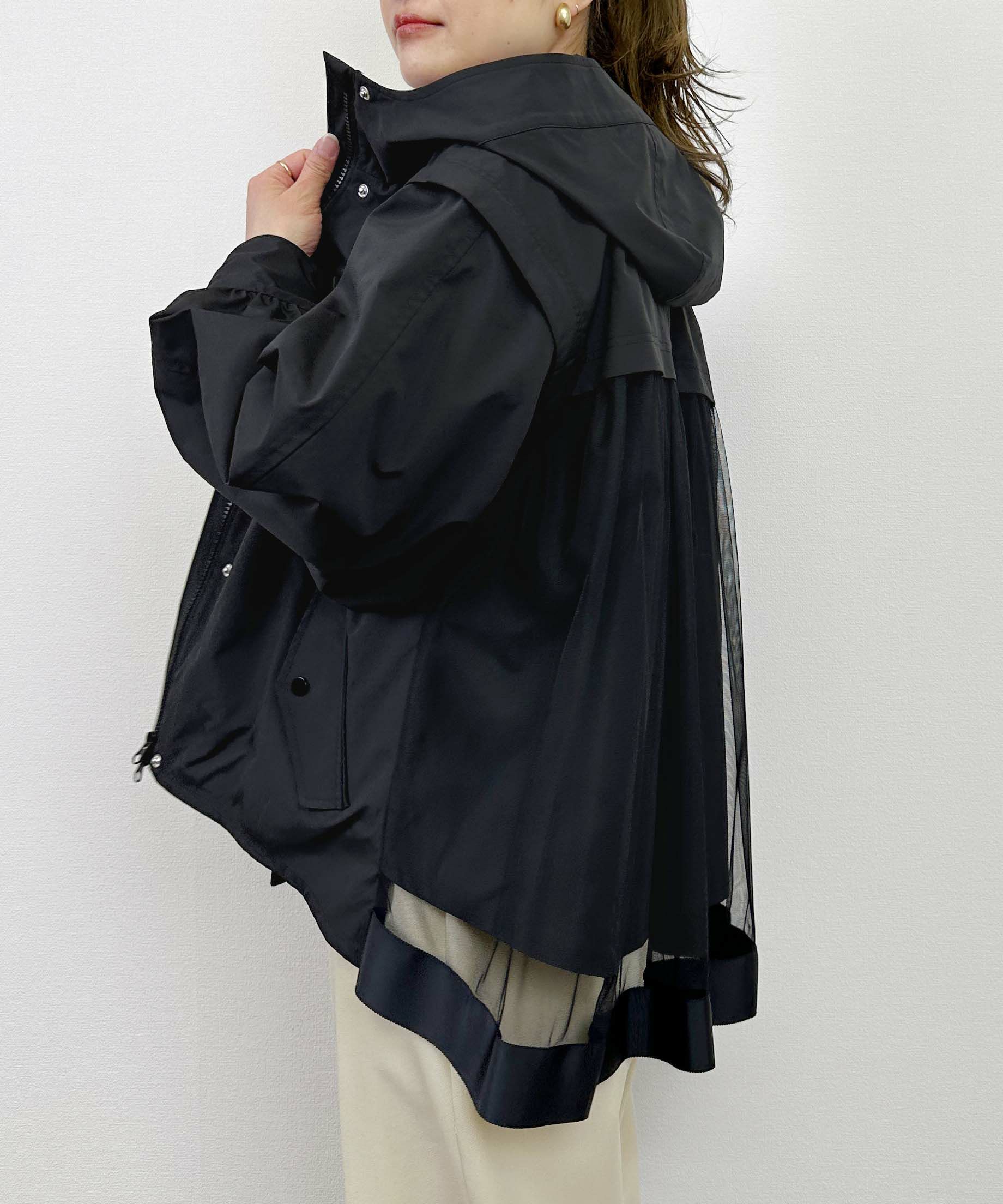 model：H164　着用サイズ：M　ブラック