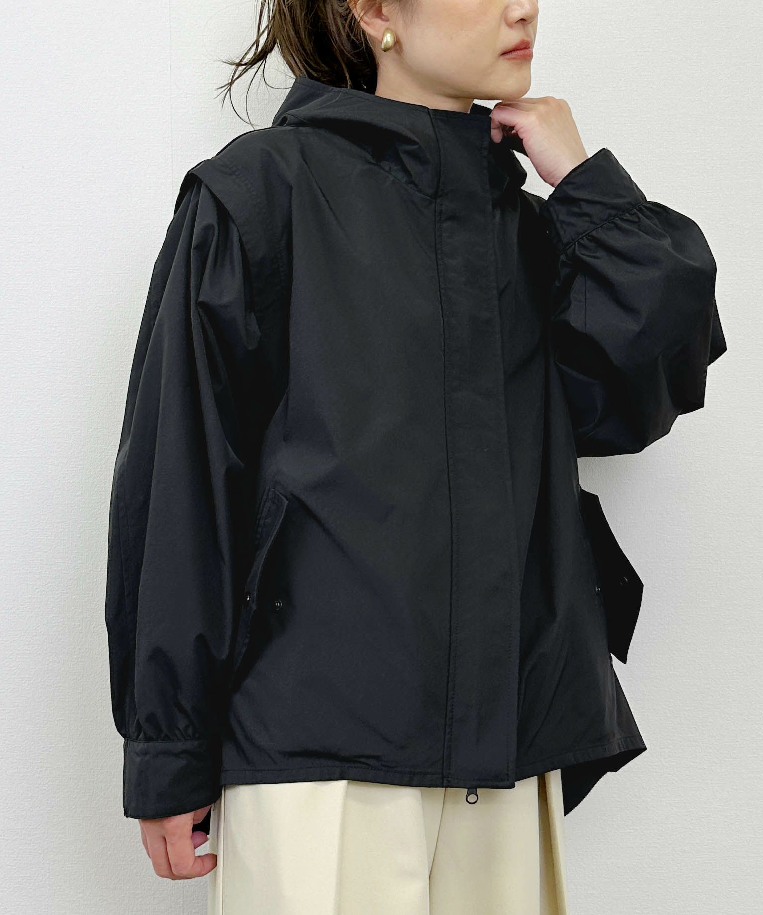 model：H164　着用サイズ：M　ブラック