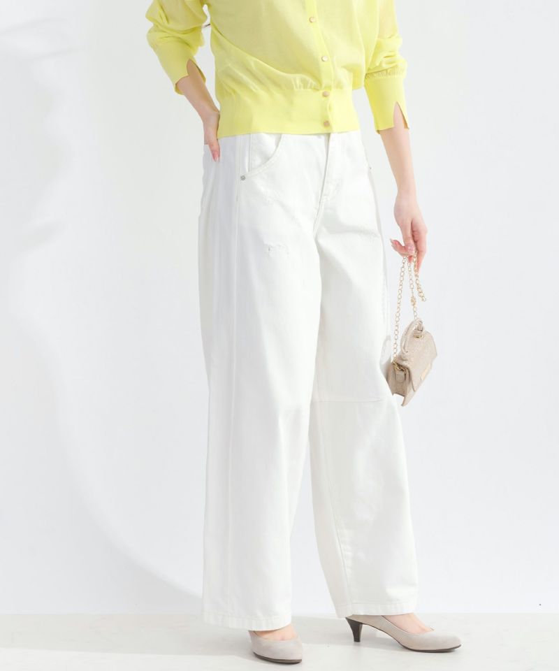 model：H165　着用サイズ：M　オフホワイト