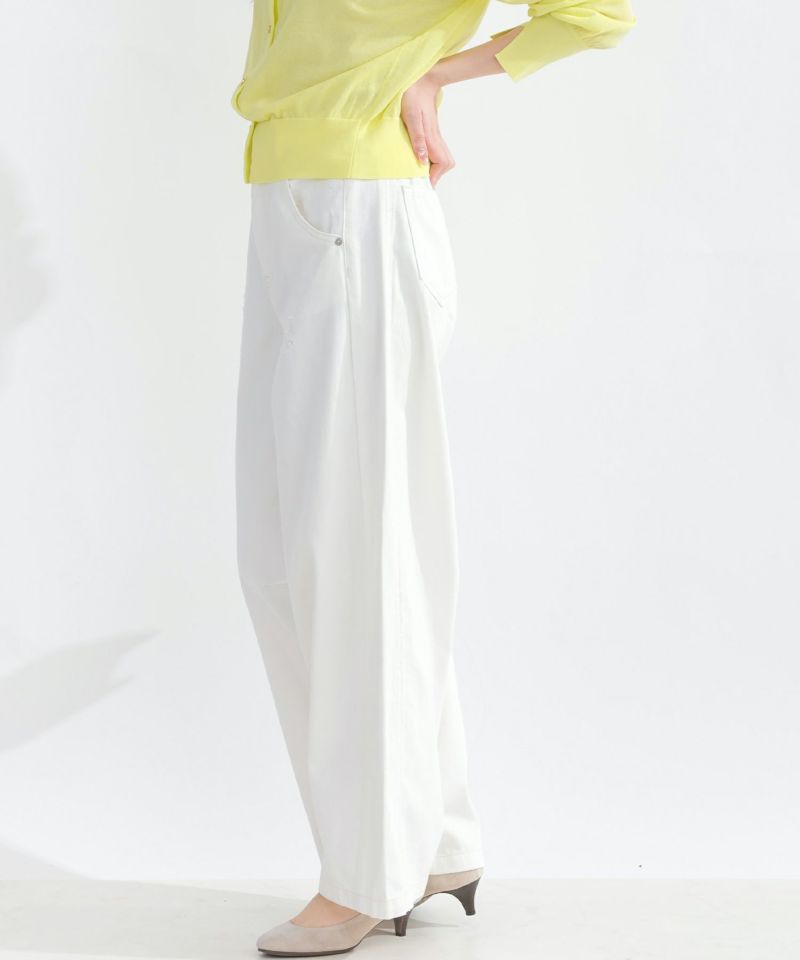 model：H165　着用サイズ：M　オフホワイト