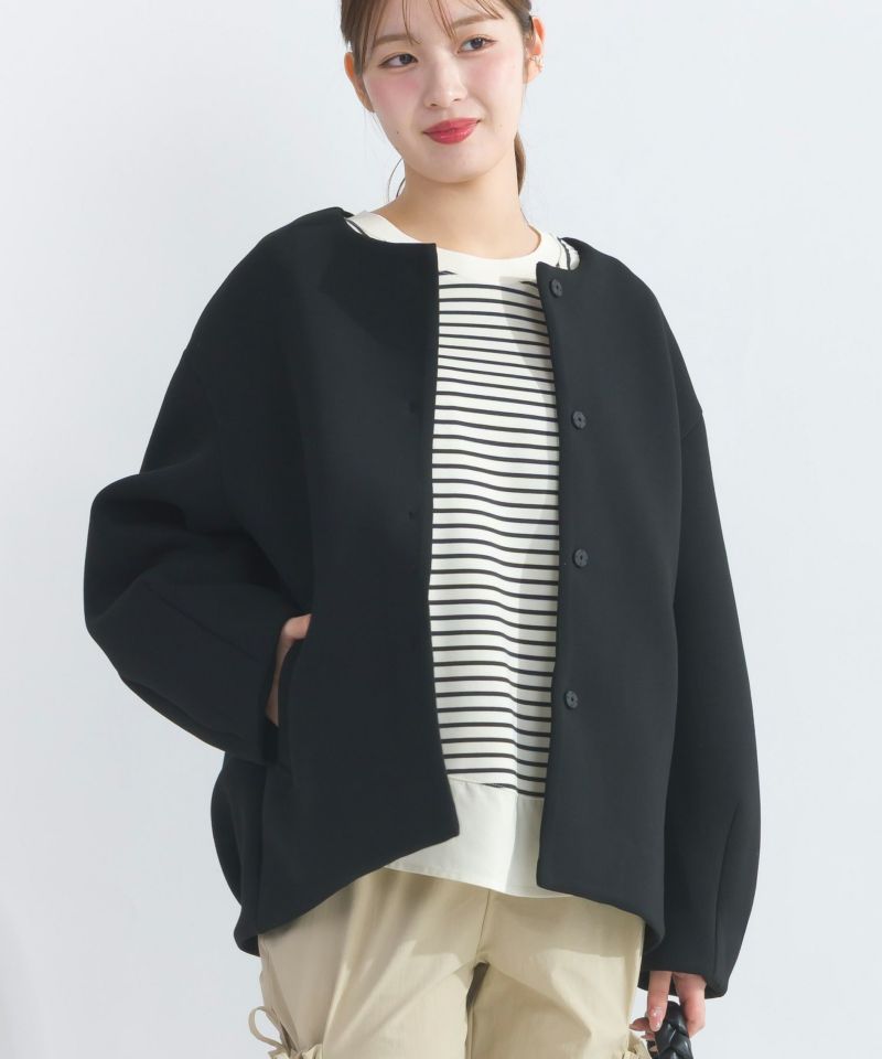 Rosasen（ロサーセン）カノコダンボールニットブルゾン　ネイビー rosasen-04451211_nv.jpg