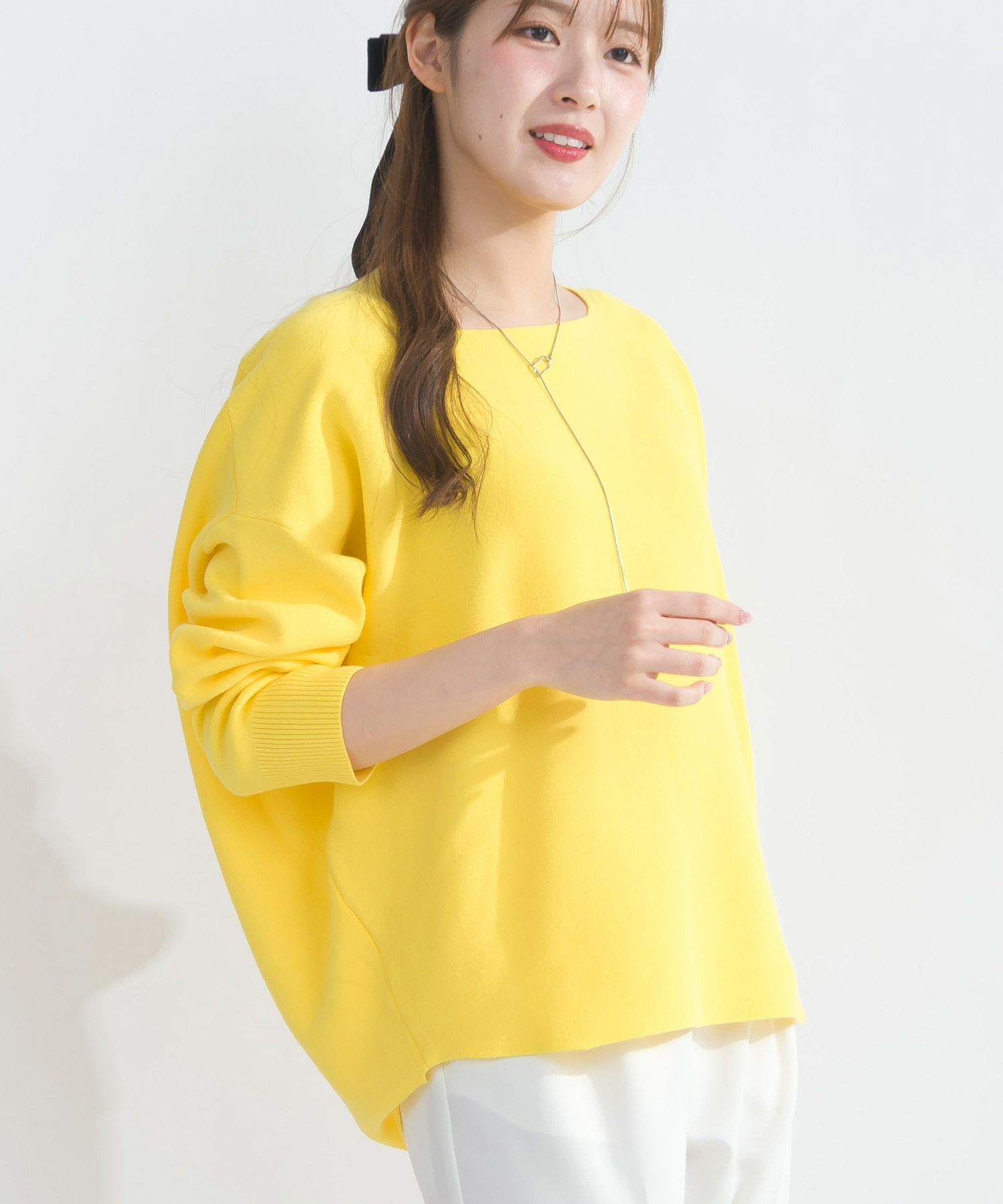 model：H165　着用サイズ：M　イエロー