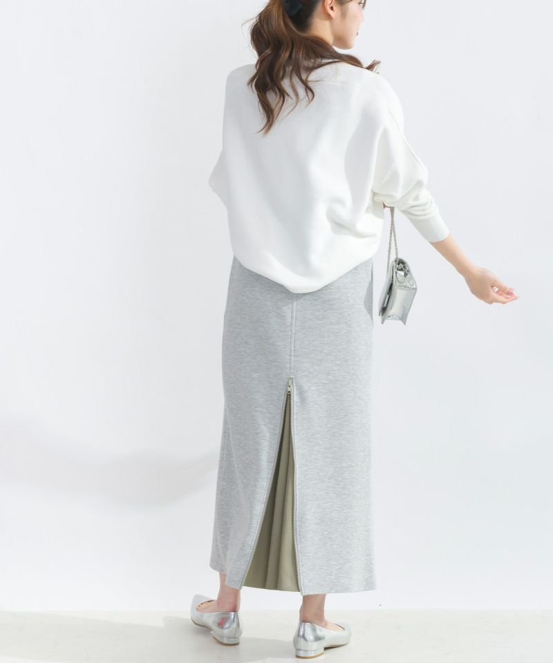 model：H165　着用サイズ：M　オフホワイト