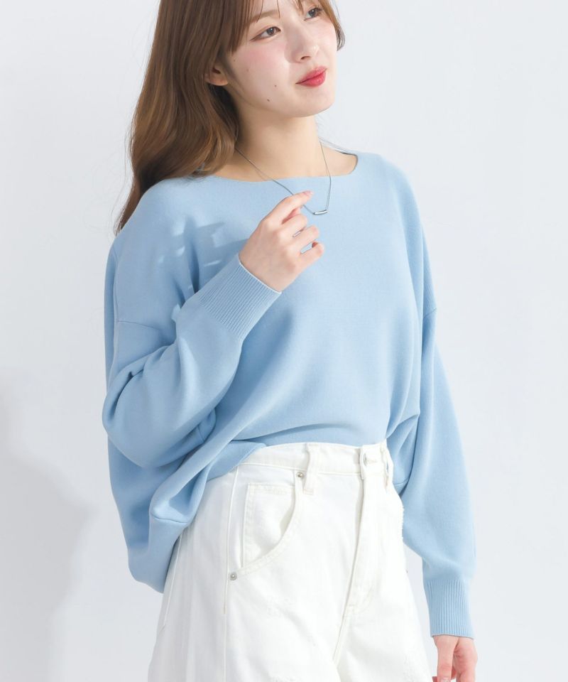 model：H165　着用サイズ：M　サックスブルー