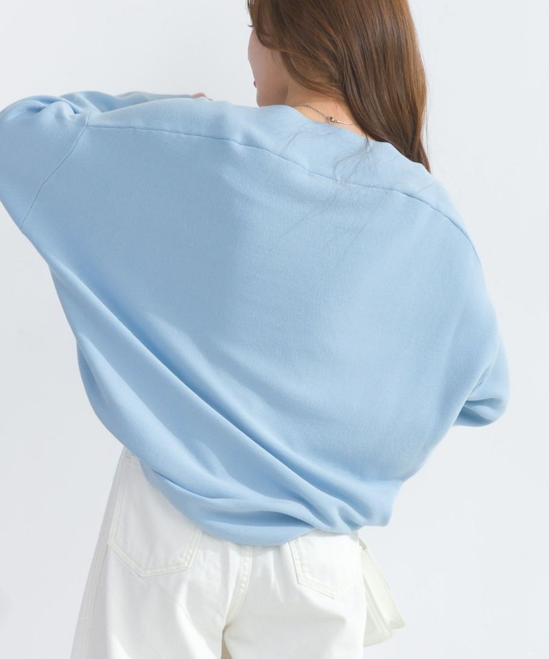 model：H165　着用サイズ：M　サックスブルー