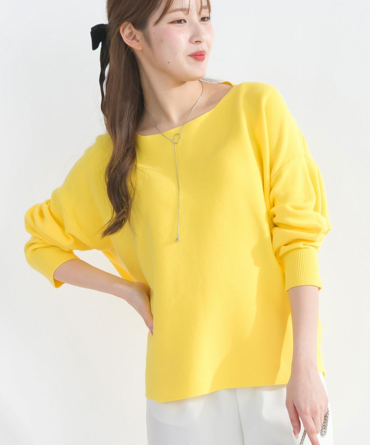 model：H165　着用サイズ：M　イエロー