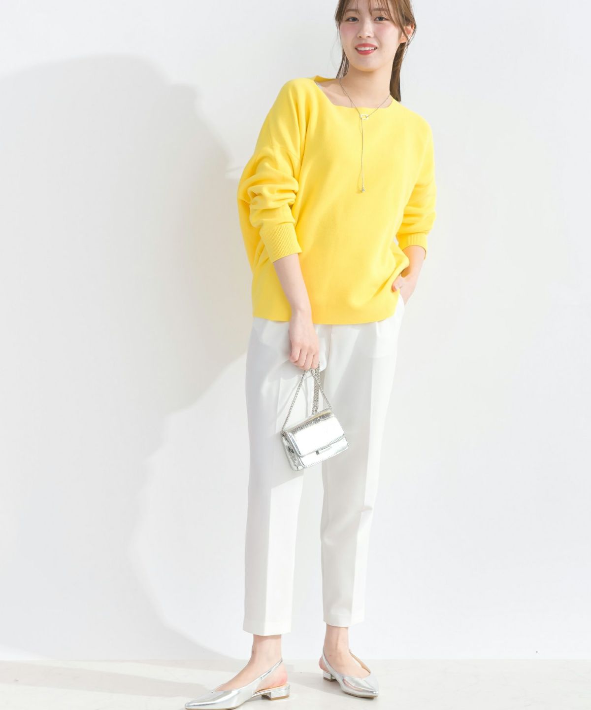 model：H165　着用サイズ：M　イエロー