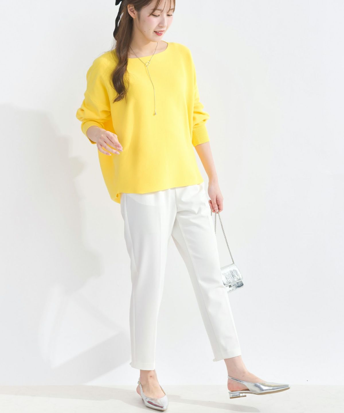 model：H165　着用サイズ：M　イエロー