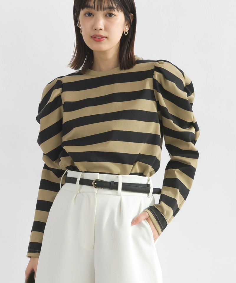 model：H162　着用サイズ：M　モカ