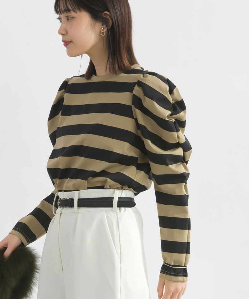 model：H162　着用サイズ：M　モカ