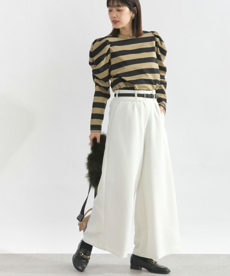 model：H162　着用サイズ：M　モカ