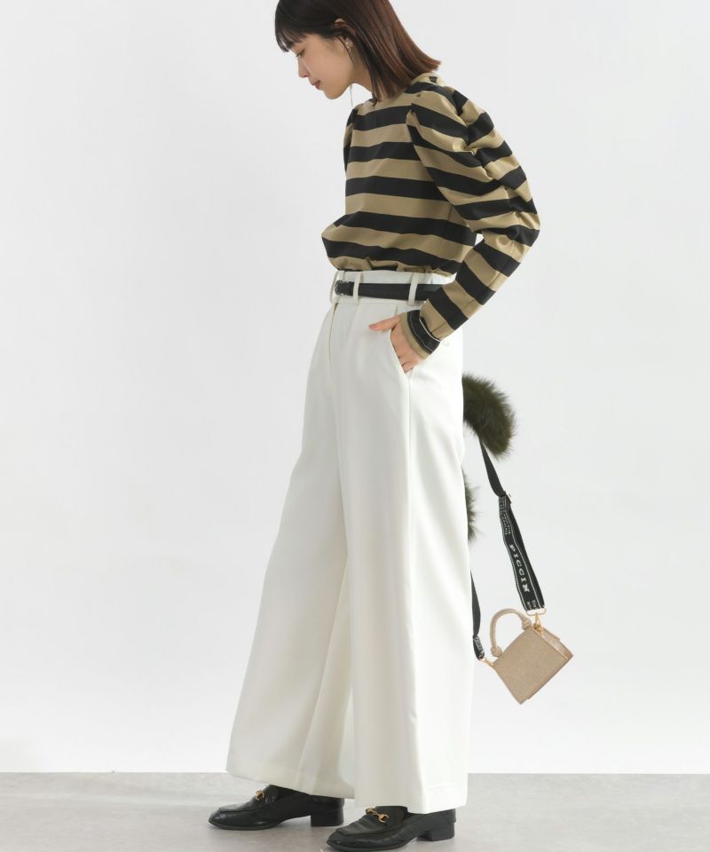 model：H162　着用サイズ：M　モカ