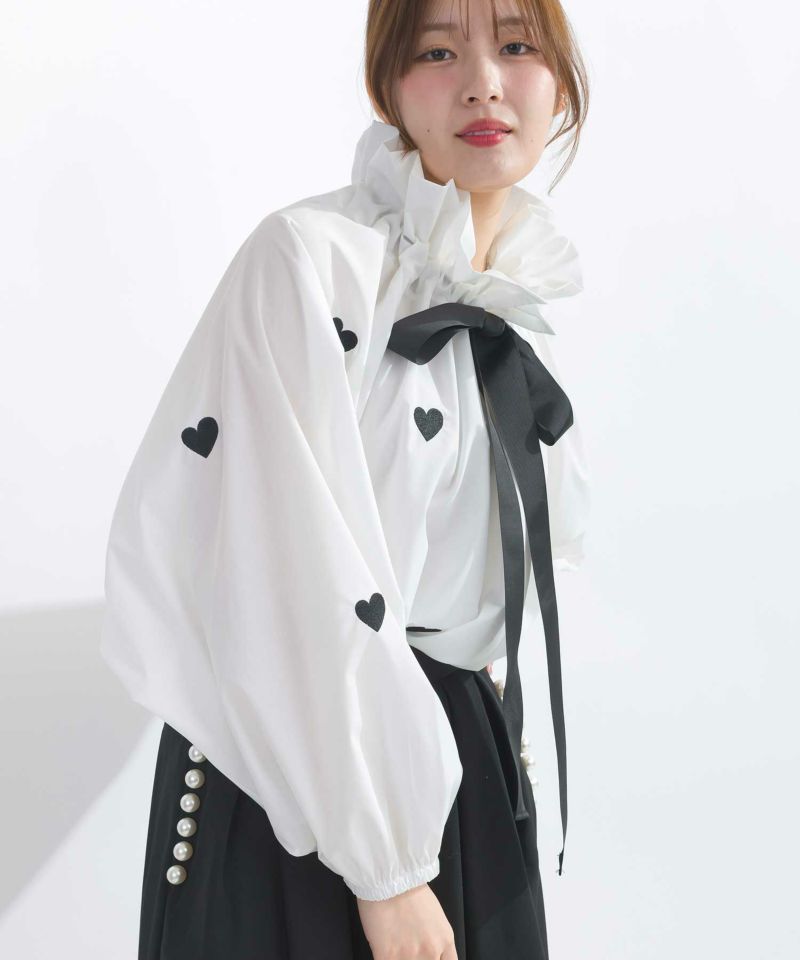 model：H165　着用サイズ：M　オフホワイト