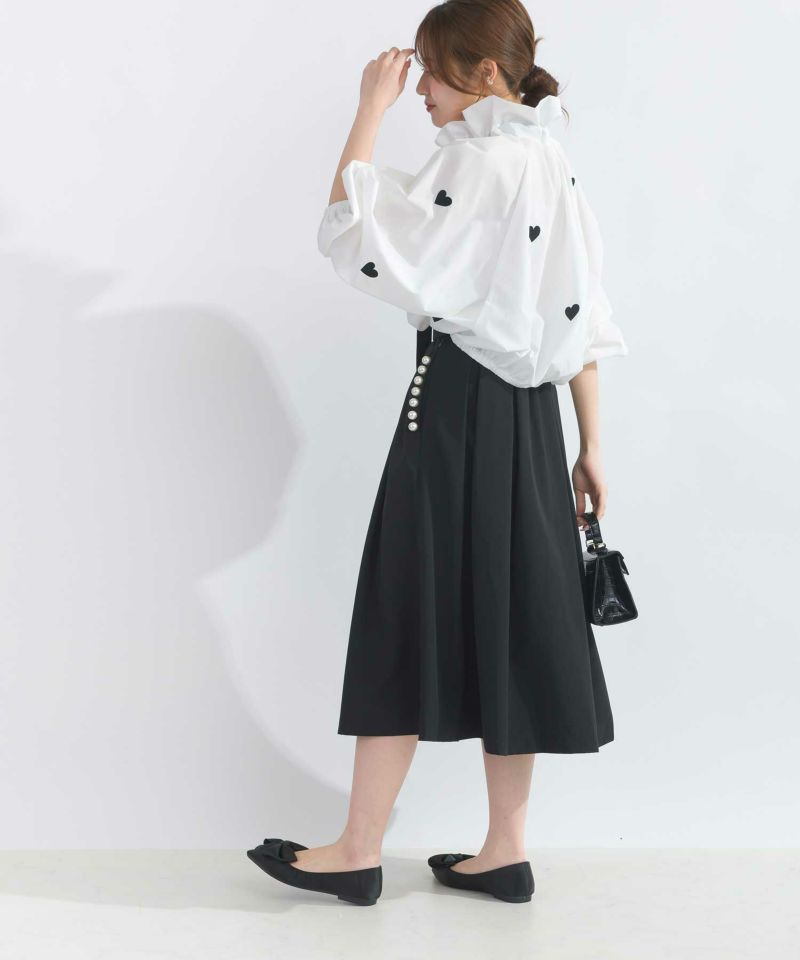 model：H165　着用サイズ：M　オフホワイト