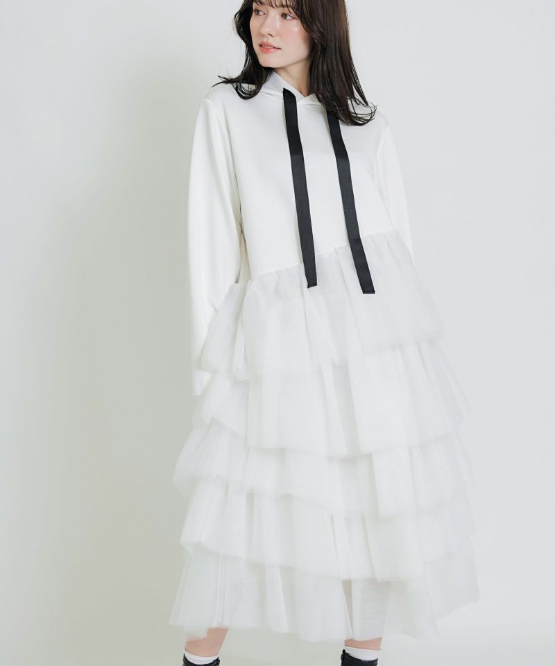 model：H155　着用サイズ：M　オフホワイト