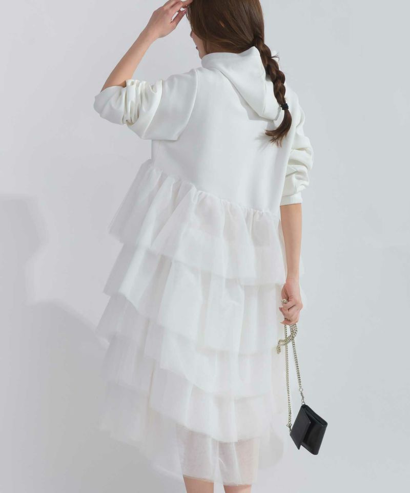 model：H165　着用サイズ：M　オフホワイト