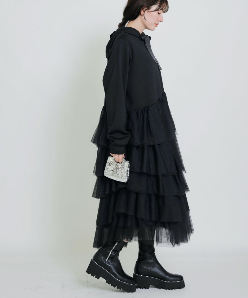 model：H155　着用サイズ：M　ブラック